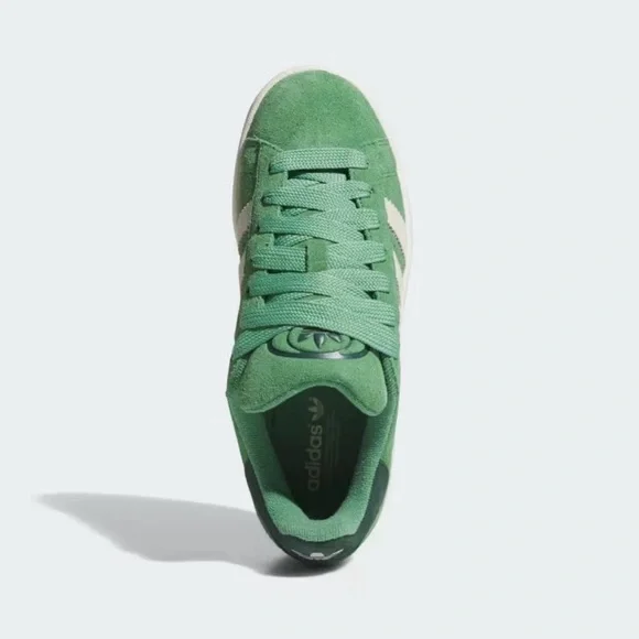 adidas Campus Suede Sneaker in Green with Cream Accents JR0104 NWT - Picture 5 of 15